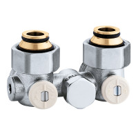 301350 Кран нижнього підключення сталевого радіатора Ø3/4″ x 3/4″ кутовий 50% Caleffi S.p.a.