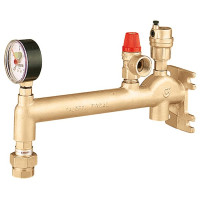 336630 Настінна група безпеки котла в зборі Ø3/4″ 50 kW 110°C Caleffi S.p.a