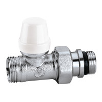 343402 Кран радіаторний відсікаючий М23 х 1,5 x 1/2″ прямий 10 bar Caleffi S.p.a.