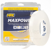 HT1902 Стрічка двохстороння MAXPOWER 19 мм х 2 м прозора (блістер) HPX