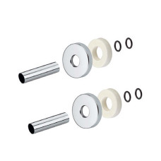 A54607B Комплект трубок + накладок Ø38-Ø18-L70 мм ХРОМ Carlo Poletti Srl