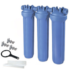 ZA1803912 Фільтр-колба DP BIG TRIO AB (блакитна) Ø1 1/2&Prime; IN (пластик) 20&Prime; 45°C 8,3 bar KIT Atlas Filtri s.r.l.