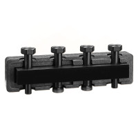 550220 Сталевий колектор в ізоляціїї Ø1 1/2&Prime; З x 1 1/2&Prime; В (накидні гайки) 2 пари 125 мм 6 bar 5÷110°C Caleffi S.p.a.