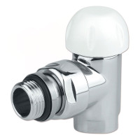 V31310B Термоклапан кутовий ХРОМ Ø1/2&Prime; CYLINDER THERMO Carlo Poletti Srl