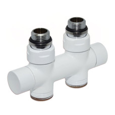 V48510EFSB Вузел відсікаючий TWIN БІЛИЙ прямий Ø1/2&Prime; З x 3/4&Prime; EK 50 мм Carlo Poletti Srl