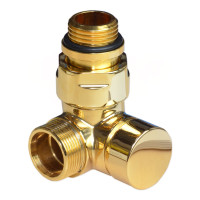V74211HDX Кран відсікаючий трьохосьовий GOLD Ø1/2″ х 24-19 DX (правий) CORNER Carlo Poletti Srl