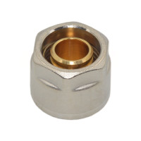 330080N052028A Гайка з ніпелем Ø20 х 2,8 х 3/4&Prime; нікель (ПЕ) GENERAL FITTINGS