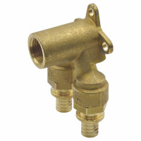 340034H200420A Коліно настінне прохідне Ø20 x 1/2&Prime; ВР х Ø20 (натяжна гільза) GENERAL FITTINGS