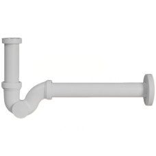 53911425R12B Сифон латунний білий BIANCO для умивальника (під автопробку) з ревізією Ø32 х 1 1/4&Prime; Ghidini SpA