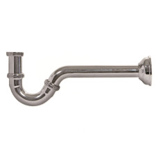 563114 Сифон трубчатий латунний ХРОМ для біде (під автопробку) Ø32 х 1 1/4&Prime; Ghidini SpA