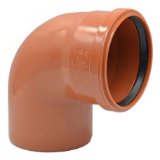 0142591 Коліно (зовнішня каналізація) Ø250 87° PVC (Ral 8023) REDI s.p.a.