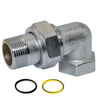 F19NR001 Збірка (КОНУС) (нікель) кутова Ø3/8&Prime; ВЗ FP Pattaroni