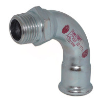 397304022 Коліно сталеве Ø22 х 3/4″ З 90° оцинковане (опалення) STEELPRES® RM