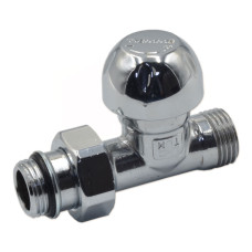 3300C / 3300041 Кран-термостат радіаторний хромований Ø1/2&Prime; х 1/2&Prime; ЗЗ прямий TIEMME