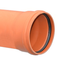 Труба для зовнішньої каналізації SN8 Ø400 x 11,7 мм L=2000 мм PVC Valrom Україна