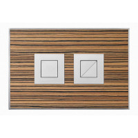 VS0876307 Клавіша (пневматика) WOOD Zebrano (матова квадратна) Valsir S.p.A.