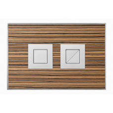 VS0876307 Клавіша (пневматика) WOOD Zebrano (матова квадратна) Valsir S.p.A.