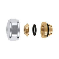 437515 Гайка з ніпелем хромована Ø3/4″ х 15 мм (мідь) Caleffi S.p.a