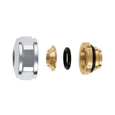 437516 Гайка з ніпелем хромована Ø3/4″ х 16 мм (мідь) CALEFFI