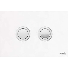 VS0878860 Клавіша (пневматика) BLACK & WHITE AC white (глянцева кругла) Valsir S.p.A.