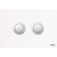 VS0878861 Клавіша (пневматика) BLACK & WHITE AC white (матова кругла) Valsir S.p.A.