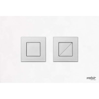 VS0878863 Клавіша (пневматика) BLACK & WHITE AC white (матова квадратна) Valsir S.p.A.