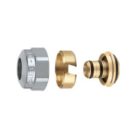 445516 Гайка з ніпелем для мідно-пластикових труб Q-tec® KME хром Ø3/4″ х 16 мм Caleffi S.p.a