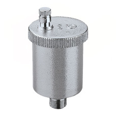502241 Повітровідвідник хромований VALCAL®  автоматичний вертикальний Ø1/2&Prime; З 120°C 10 bar  Caleffi S.p.a