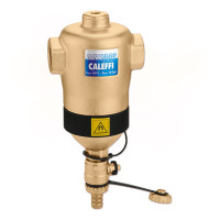 546305 Дешламатор з магнітом горизонтальний DIRTCAL® Ø3/4″ ВВ 0÷110°C 10 bar 5 μm Caleffi S.p.a