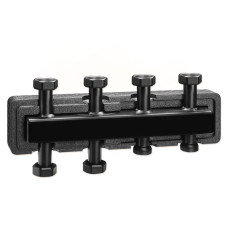 550221 Сталевий колектор в ізоляціїї Ø1 1/2&Prime; З x 1 1/2&Prime; В (накидні гайки) 2+1 пари 125 мм 6 bar 5÷110°C Caleffi S.p.a.