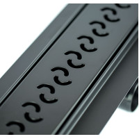 9-2993-700-00-35-10 Решітка ARCO BLACK нержавіюча полірована L=700 мм Capricorn S.A.