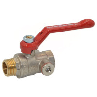 4131900 Кран кульовий з повітровідвідником Ø3/4″ ЗВ PN35 –20°C/+120°C алюмінієва ручка Comisa S.p.A.