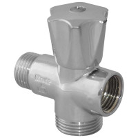 D906489 Кран прохідний вентильний Ø1/2&Prime; х 3/4&Prime; х 1/2&Prime; VA Albertoni srl