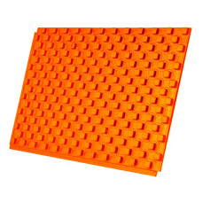 5018H15EPS150 Панель теплоізоляційна для ТП (S5270 помаранчева) H=15 мм (41,5 мм) EPS 150 1200 x 800 мм (крок 50 мм, труба 16, 17 мм) Errevi srl