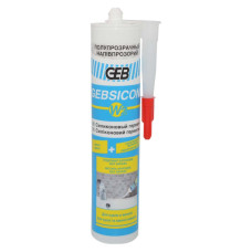 891500 Силікон з фунгіцидом прозорий GEBSICONE W2 310 мл GEB SAS