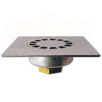 650P150 Трап вертикальний латунний хромований 150 x 150 мм x Ø1 1/4&Prime; З Ghidini SpA
