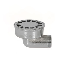 653P100 Трап круглий горизонтальний латунний хромований Ø100 мм x Ø1 1/4&Prime; З Ghidini SpA