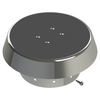 A115342 Кінцевий вітрозахисний вертикальний елемент Ø100 mm (нержавійка)