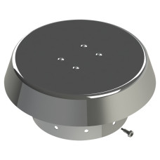A115342 Кінцевий вітрозахисний вертикальний елемент Ø100 mm (нержавійка)