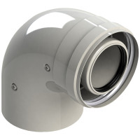 A38163 Коліно коаксиальне для конденсаційних котлів Ø60/100 mm - 90° GROPPALLI S.R.L.