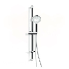 AD140/62CR Душовий набір CHROME (стійка + лійка 3 поз. + шланг) NOBILI