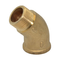 F89R001 Коліно 45° латунне Ø3/8&Prime; ВЗ FP Pattaroni