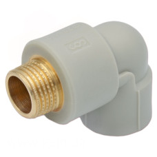 P234032034 Коліно PP-R з зовнішньою різьбою Ø32 x 3/4&Prime;  PRAWTECH Sp. z o.o.