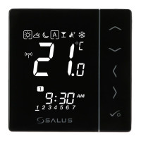 VS10BRF Бездротовий вбудований терморегулятор (чорний) 230В SALUS Controls