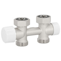 V138512Q Вузел термостатичний THERMO PIASTRE НІКЕЛЬ прямий Ø3/4&Prime; F (пласка) x 3/4&Prime; EK 50 мм Carlo Poletti Srl