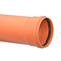 Труба для зовнішньої каналізації SN4 Ø200 x 4,9 мм L=2000 мм PVC Valrom Україна