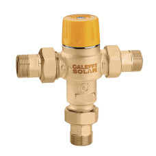 252714 Solar Термозмішувач (зворотні клапани/фільтр/протиопік) Ø1/2″ 35÷55°C Kv=1,5 m³/h 10 bar Caleffi S.p.a