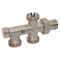 3853000400 Нижній блок Ø1/2″ для комплекту нижнього підключення радіатора 50% BIANCHI F.lli S.p.A.