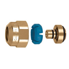 680524 Гайка латунна з ніпелем для пластикових і МП труб Ø3/4″ x 11,5÷12 / 14-16 мм Caleffi S.p.a