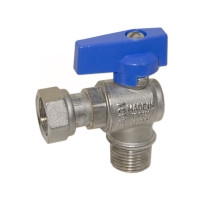 526004040E Кран кутовий Ø1/2″ З х 1/2″ В з накидною гайкою (blue/синій) BIANCHI F.lli S.p.A.
